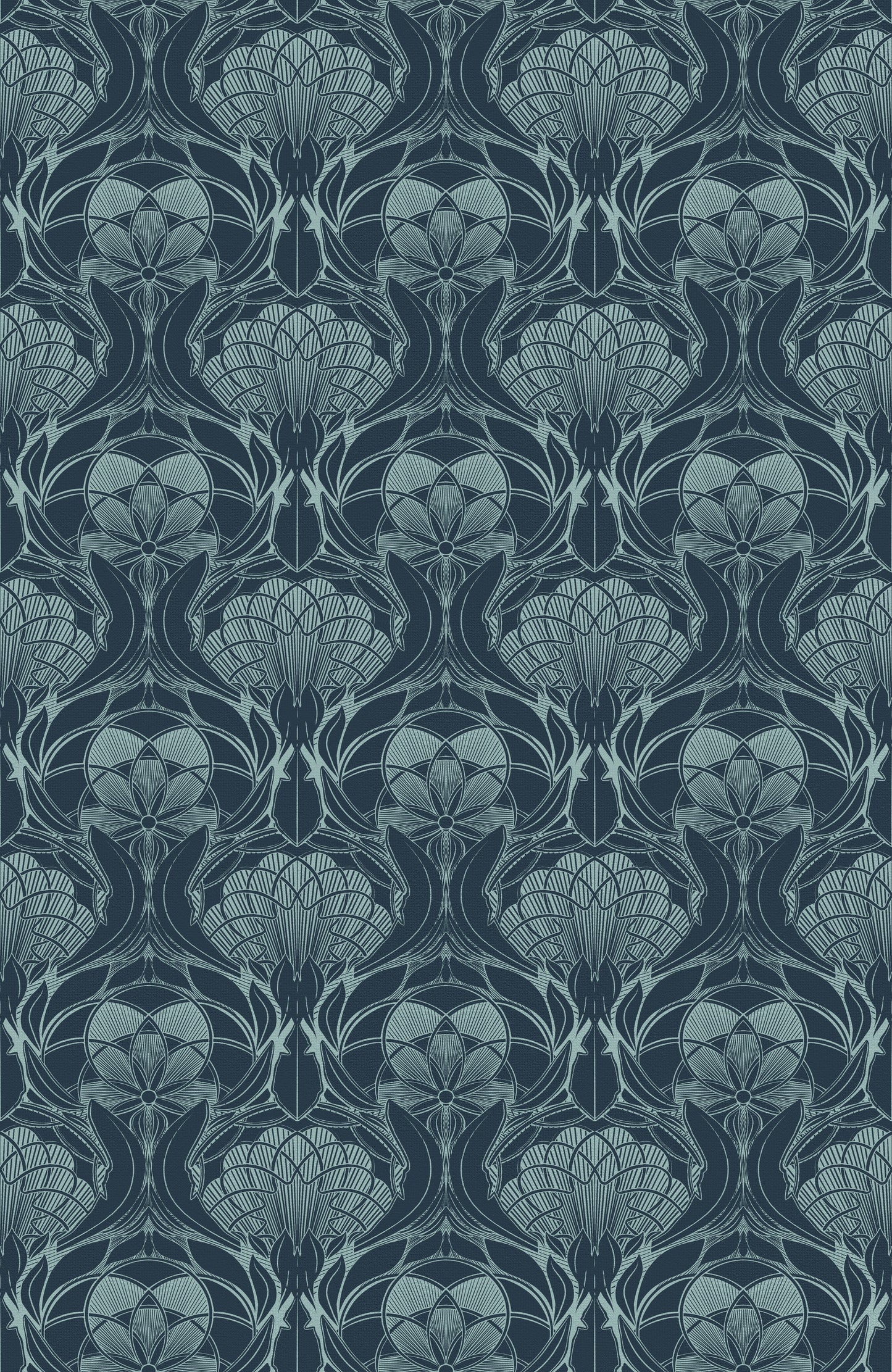 Art Nouveau Linen Fabric By The Metre - 'Nusika'