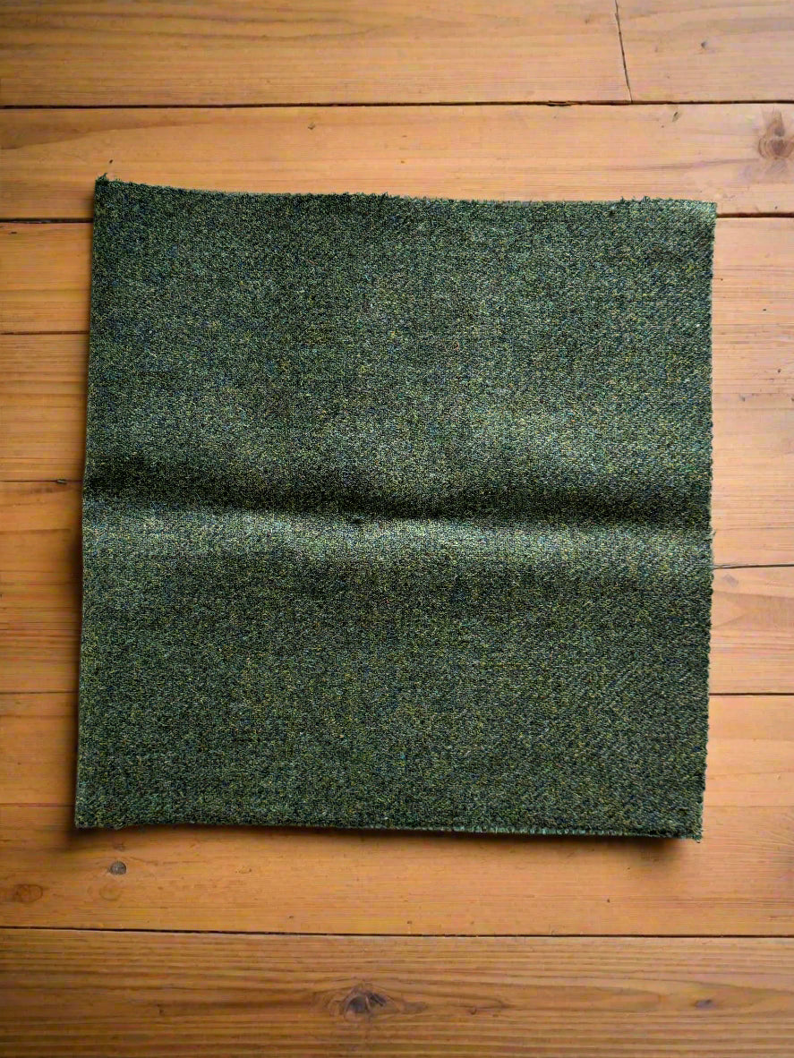 Colin - 100% Wool Finest Green Tweed Fabric