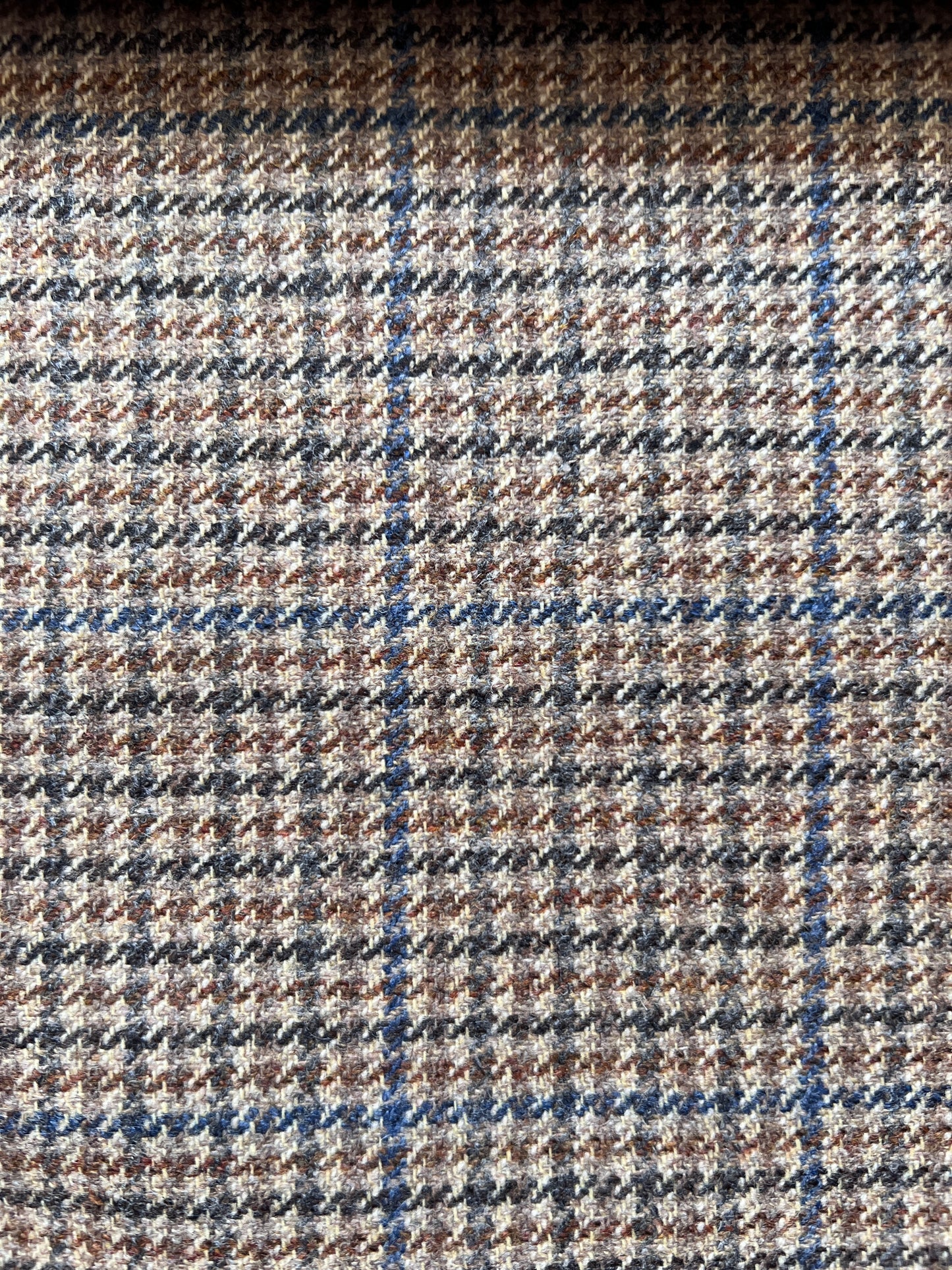 Francis - 100% Wool Stunning Check Tweed Fabric