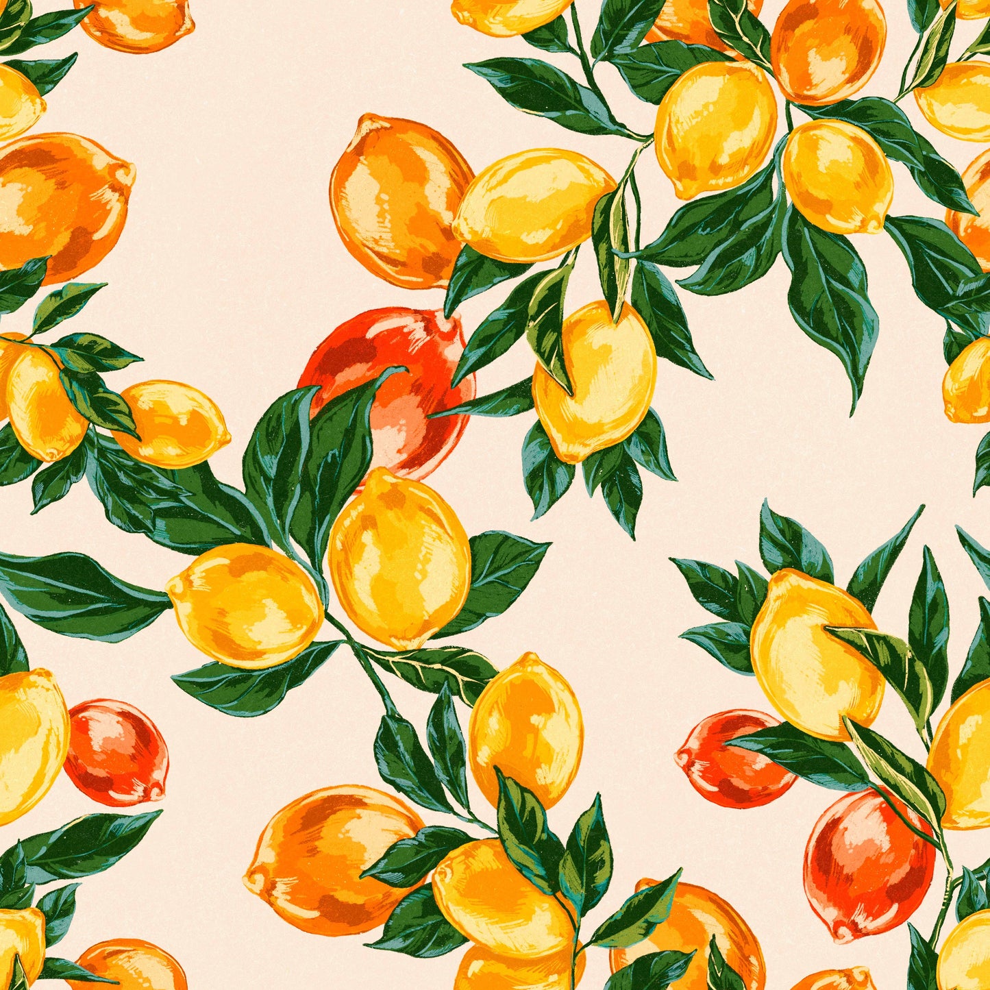 Twist - Mediterranean Lemon Wallpaper