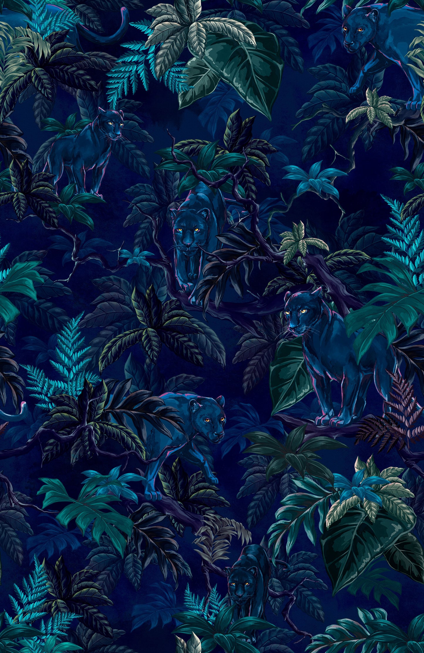 Spotless - Panther Jungle Wallpaper