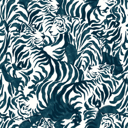 Tiger Pattern Wallpaper - Amur by Eades & Francis