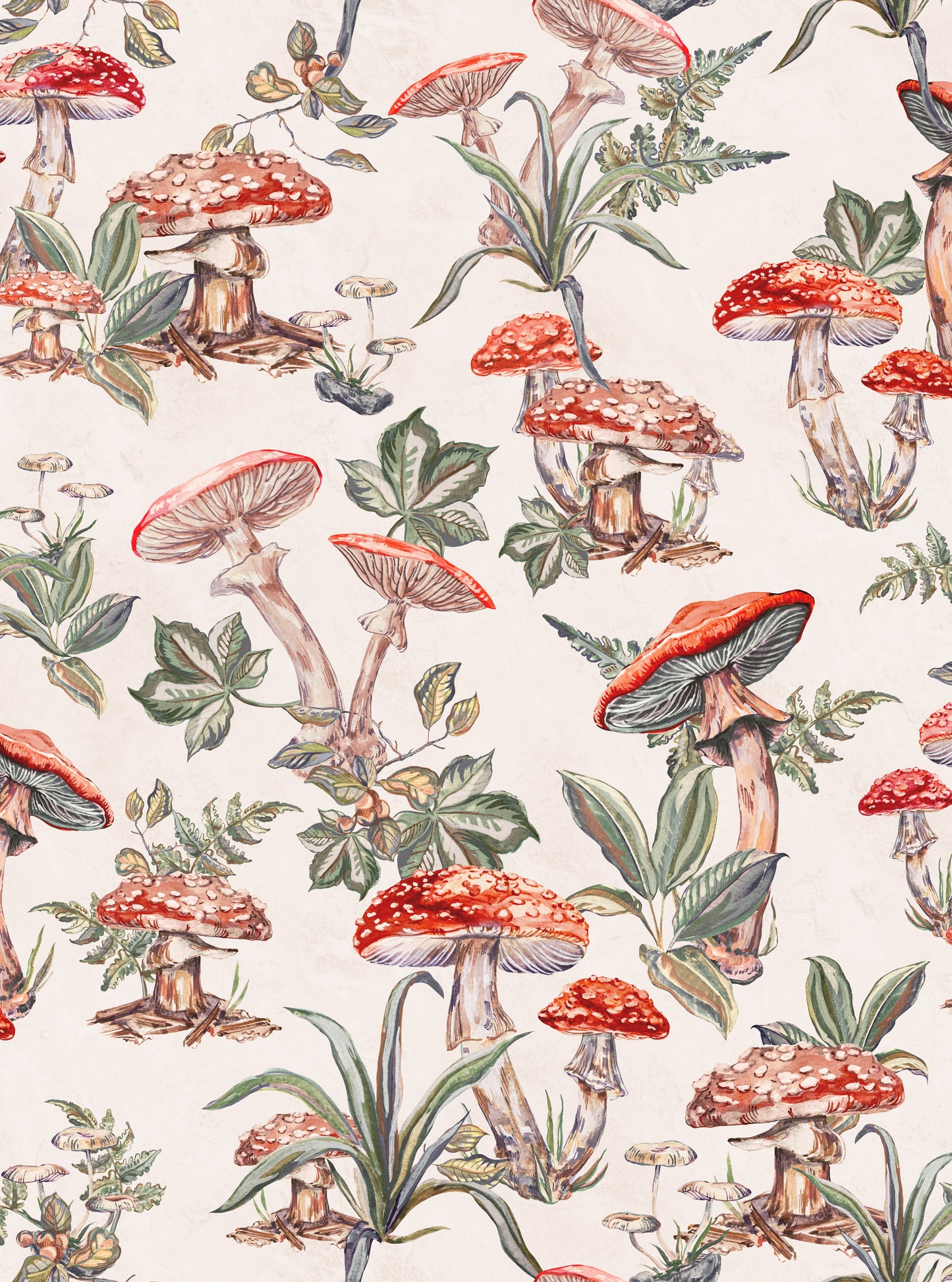 Tilva - Whimsical Mushroom Wallpaper