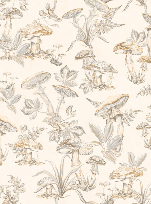 Tilva - Whimsical Mushroom Wallpaper