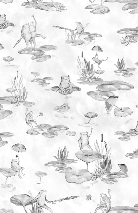 Frolic - Whimsical Frog Wallpaper