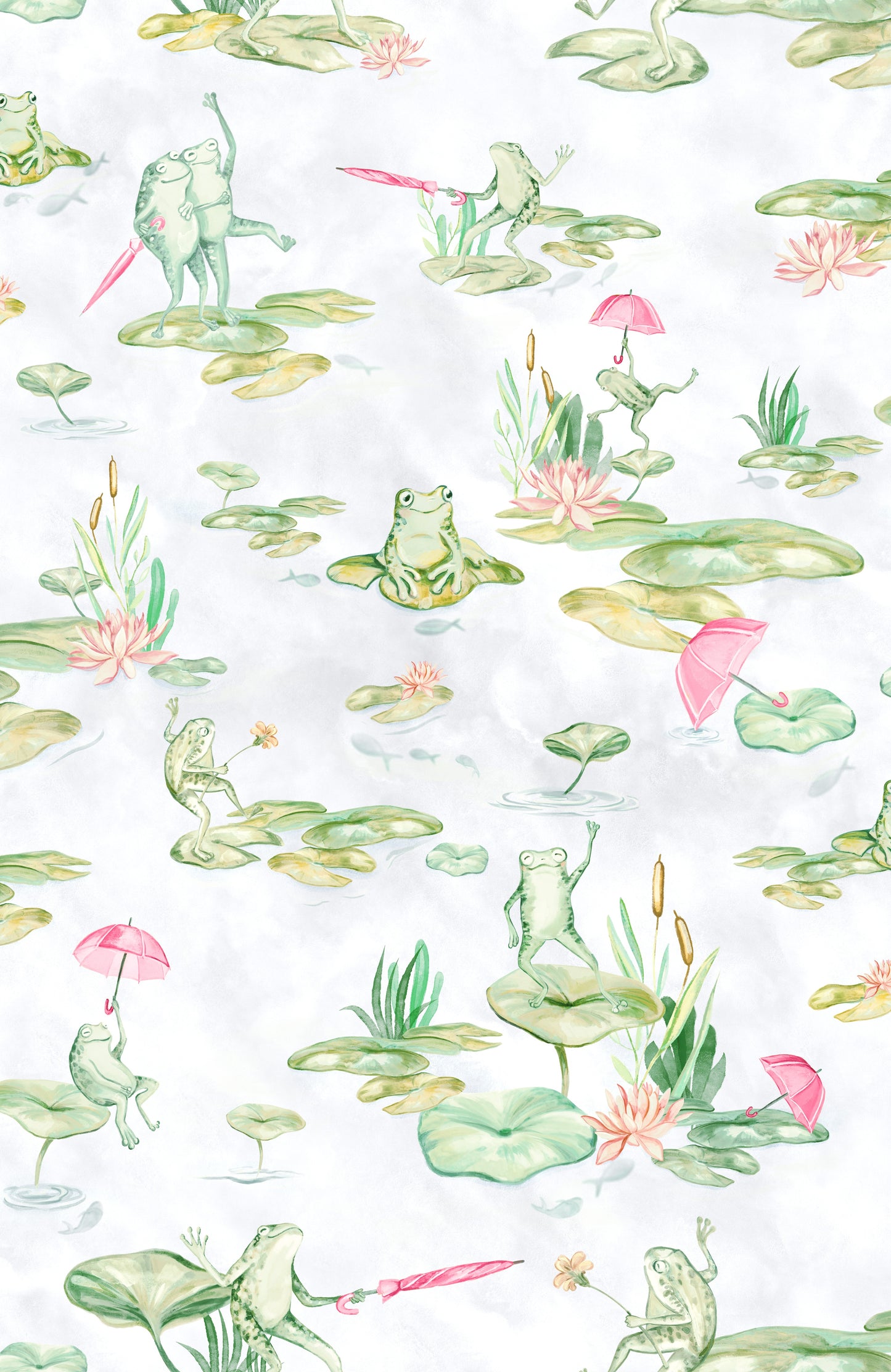 Frolic - Whimsical Frog Wallpaper