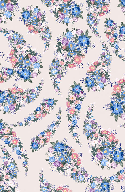 Carolla - Floral Paisley Wallpaper
