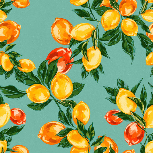 Twist - Mediterranean Lemon Wallpaper